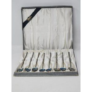 Vintage Wai Kee Sterling Silver Spoons Set Of 8‎ Made In Hong Kong